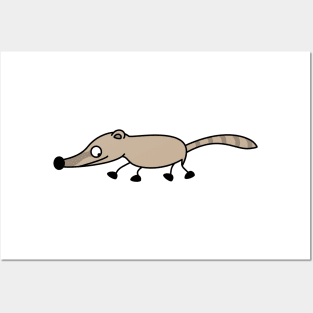 Funny coati Posters and Art